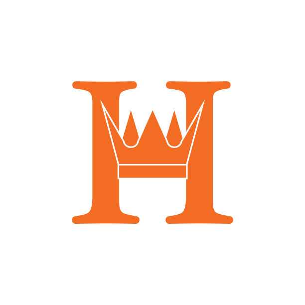 字母h冠平几何标志图片下载