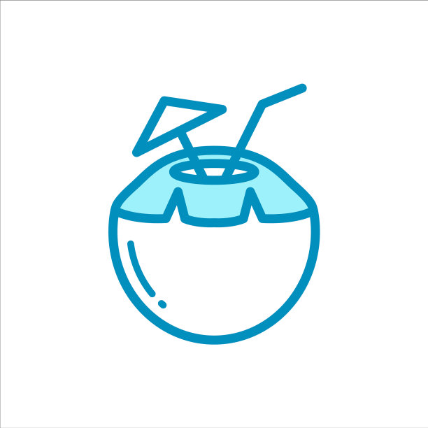 椰子饮料-食品和饮料的图标设计图片下载