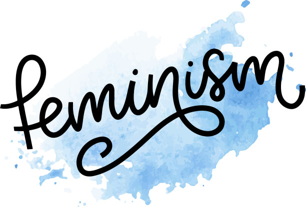 印刷设计女权主义的字母图形图片下载