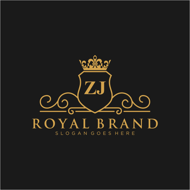 Zj信初始豪华品牌标志模板图片下载