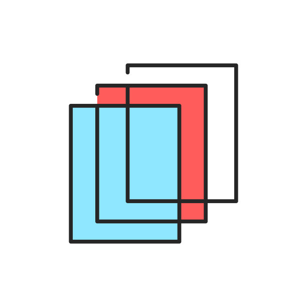 玻璃单位颜色线图标。象形文字用于网页、手机应用、促销。图片下载