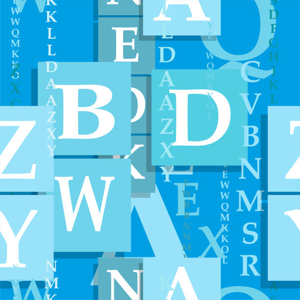 字母背景与无缝模式。图片下载