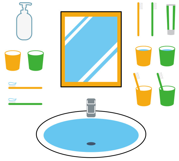 卫生间的设置。图片下载