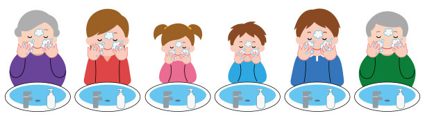 家庭洗脸套。图片下载