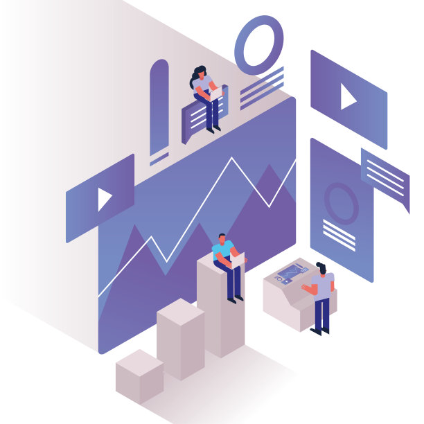 带有媒体播放器模板的人物和图表图片下载