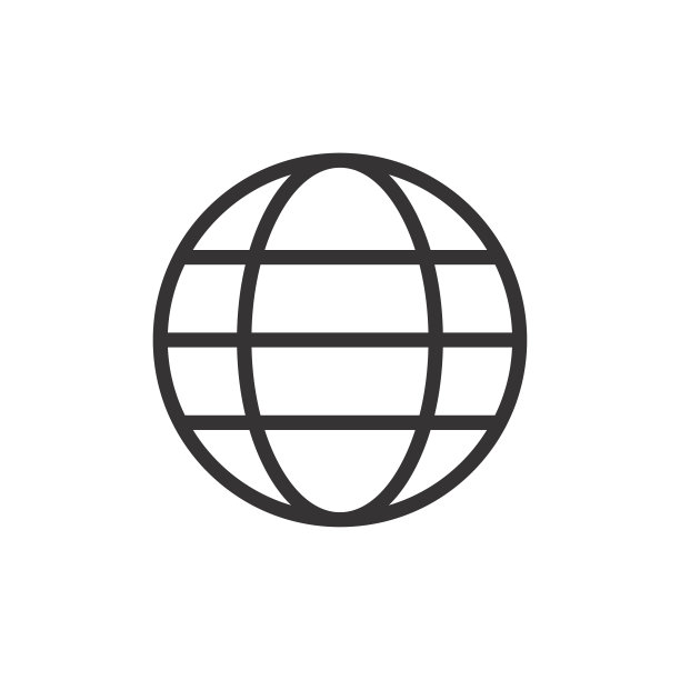 地球仪图标矢量插图图片下载