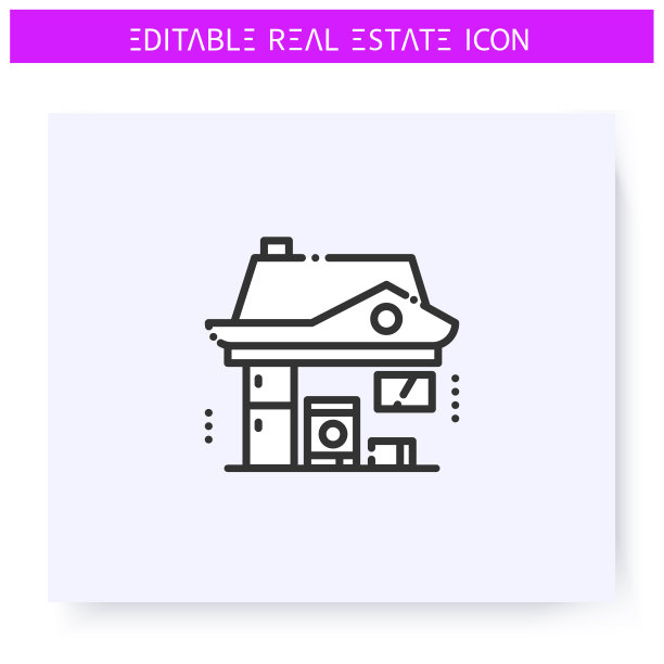 家电线路图标。可编辑的图片下载
