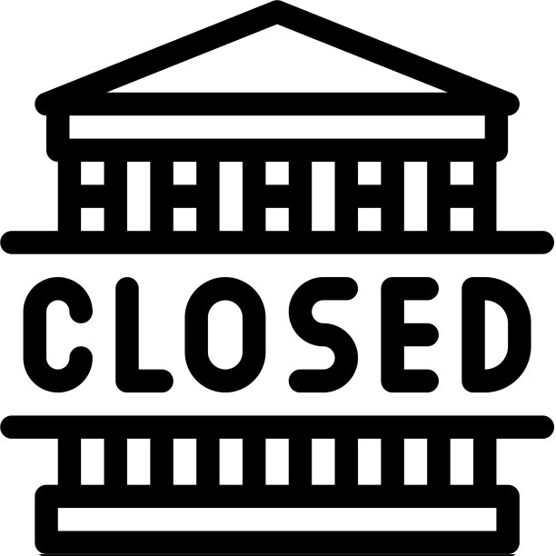 封闭的游乐园图标轮廓图片下载