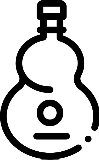 朴素的木吉他图标轮廓图片下载