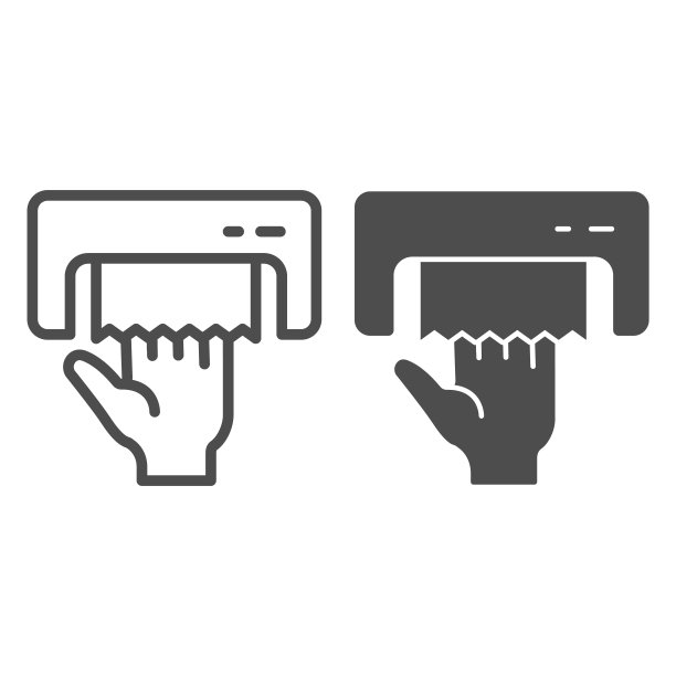 烘干机与纸巾线和固体图标，卫生常规概念，抓举纸纸标志在白色的背景，纸巾机在轮廓风格的移动和网页图标。矢量图形。图片下载