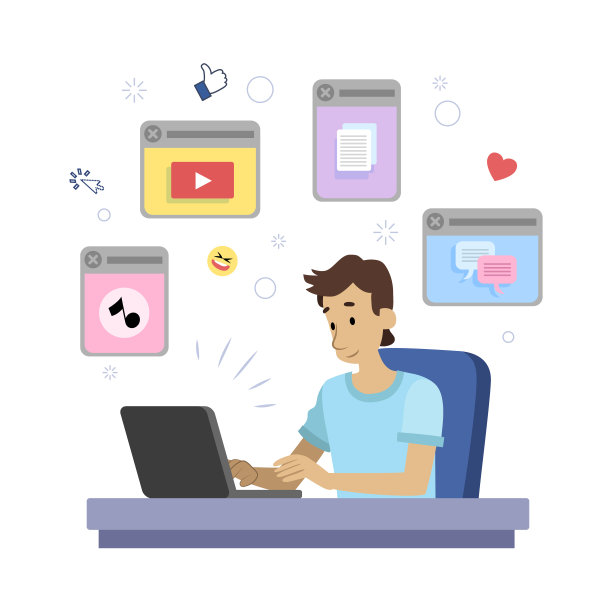 多任务人的插图矢量插图图片下载