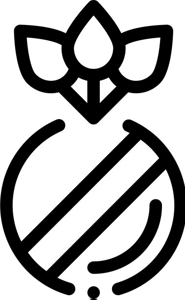 有机草药药丸的图标轮廓图片下载