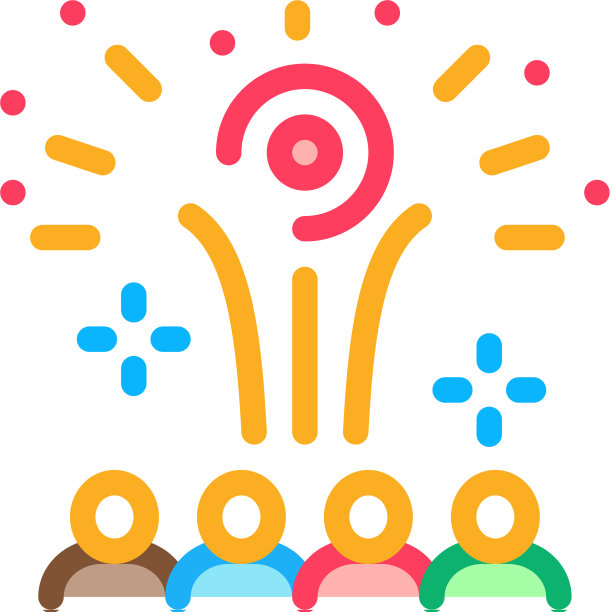 沉思的人烟花图标图片下载