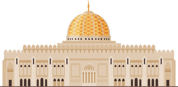 马斯喀特城是阿曼国家历史建筑图片下载