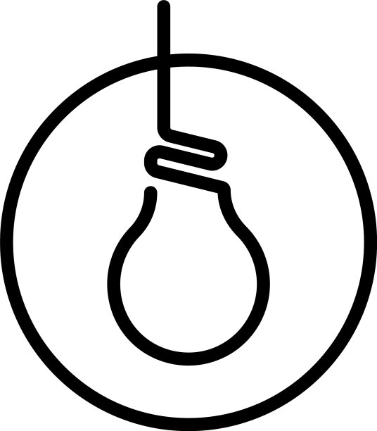 吊灯平图标图片下载