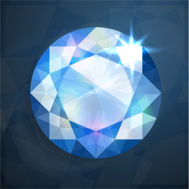 闪亮抽象蓝钻石图片下载