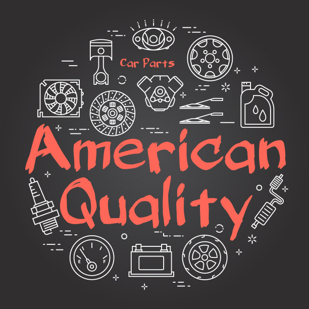 黑线圆横幅美国质量图片下载