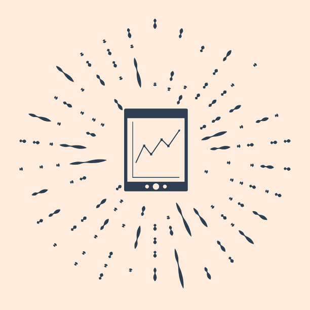 黑色平板与统计图表图标图片下载