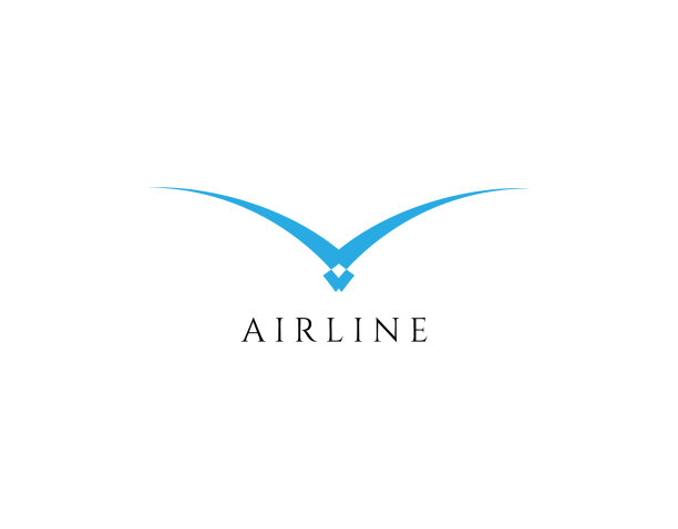 简单和经典的飞行标志与现代概念图片下载