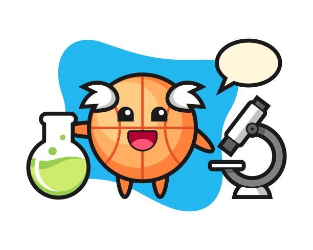 篮球卡通作为一个科学家图片下载