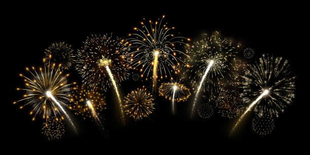 金色的爆竹图片下载