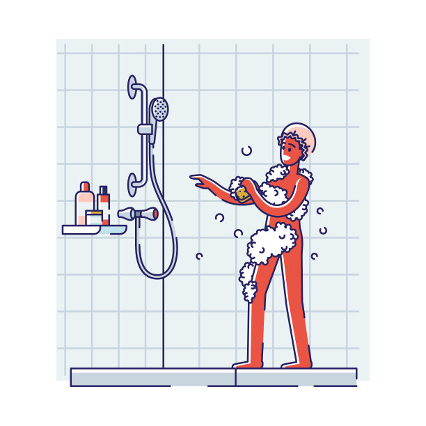 非裔美国人一边洗澡一边唱歌图片下载