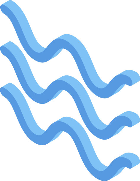 湖波图标等距风格图片下载