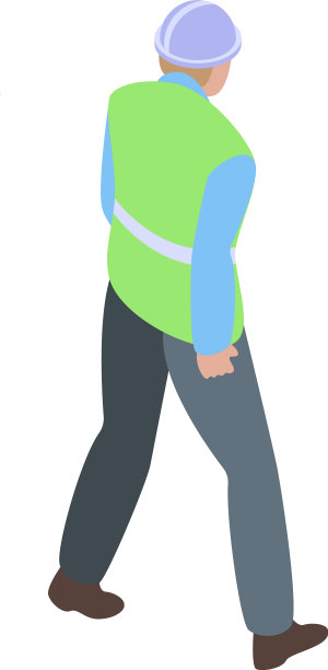 工厂工人图标等距风格图片下载