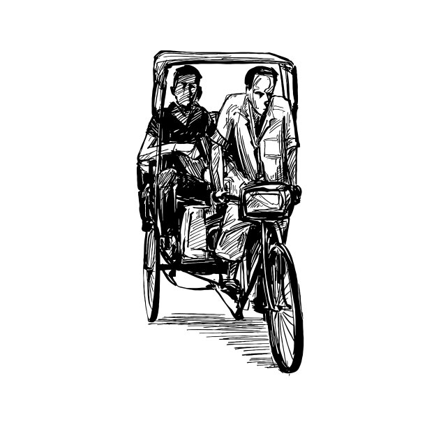 在印度画三轮车图片下载