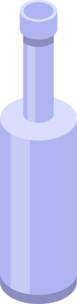 回收玻璃瓶图标等距风格图片下载