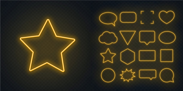 圆正方形语音气泡星形三角形图片下载