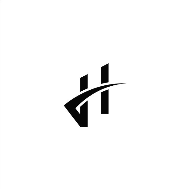 首字母H或HH标志设计模板图片下载