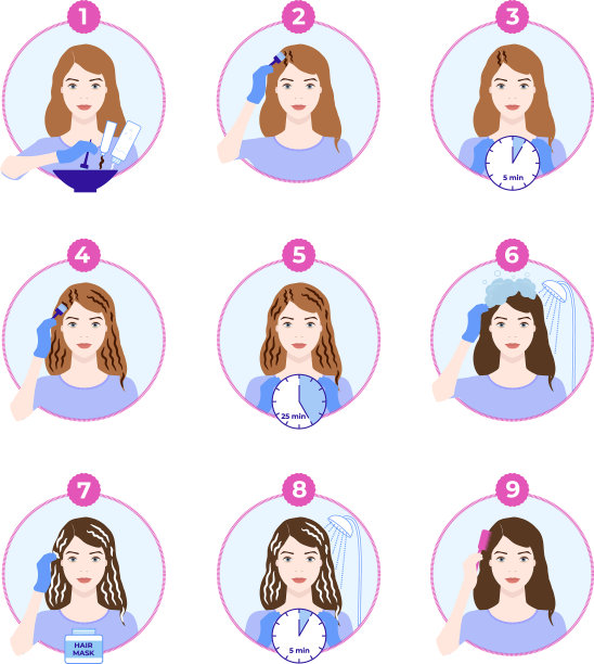 染发图标设置如何在家染发图片下载