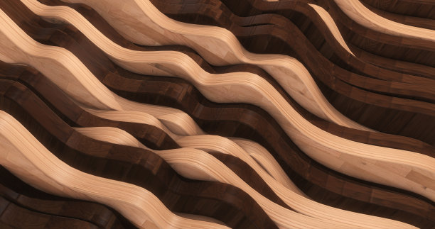 堆叠森林背景。纹理模式。3D插图渲染图片下载