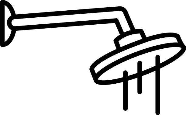 淋浴龙头图标线条风格图片下载