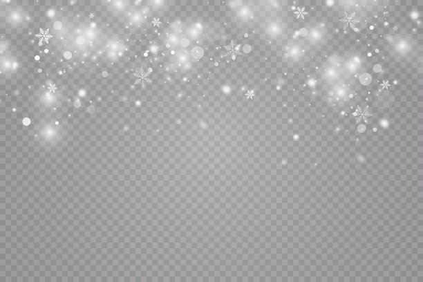 发光效果。矢量插图。圣诞尘闪。下雪了。雪花。图片下载