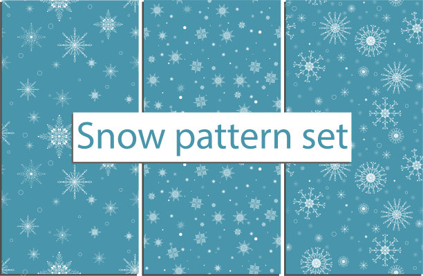 冬季雪花图案的背景，张贴，卡片或网站。高质量的插图图片下载
