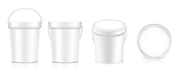 3d模拟的现实桶瓶包装图片下载