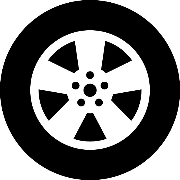 汽车轮胎-汽车图标设计模板图片下载