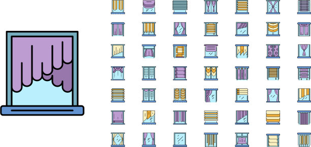 盲窗口图标设置线颜色图片下载