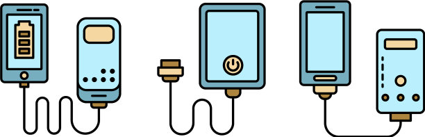 电源银行图标设置线颜色图片下载