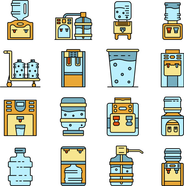 冷水图标设置线条颜色图片下载