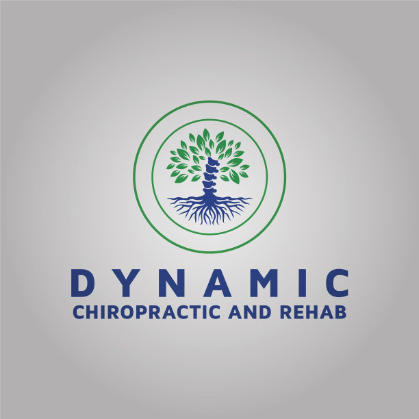 脊椎按摩和康复运动治疗标志图片下载