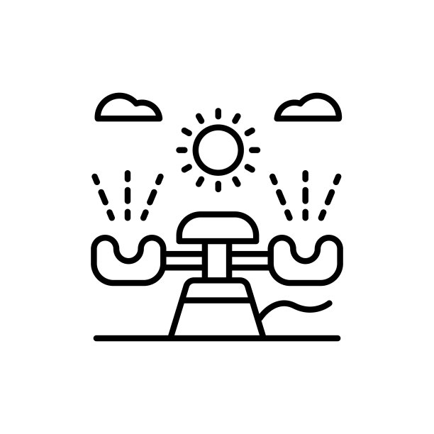 喷泉轮廓图标. EPS 10文件图片下载