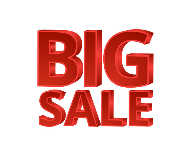 库存大减价红卷字体图片下载