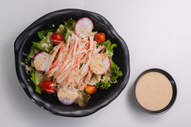 日式芝麻蔬菜沙拉图片下载