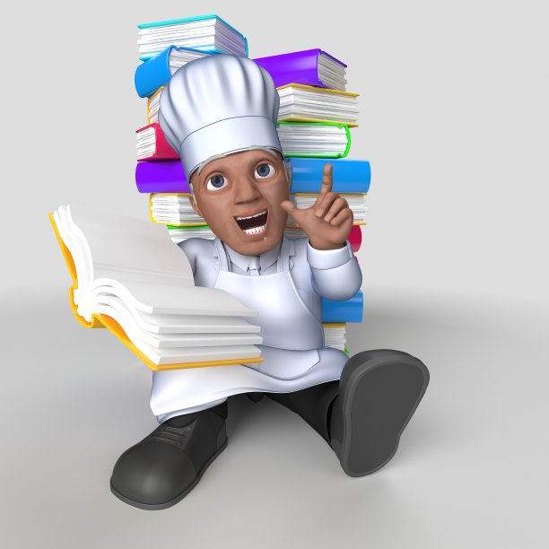 3D卡通面包师角色图片下载