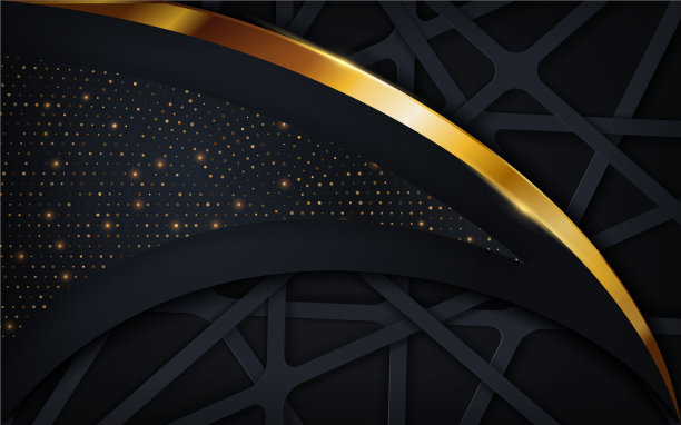 抽象的海军蓝背景与随机线形状图片下载