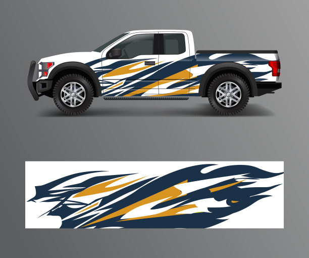 赛车背景的乙烯基包装和贴花图片下载