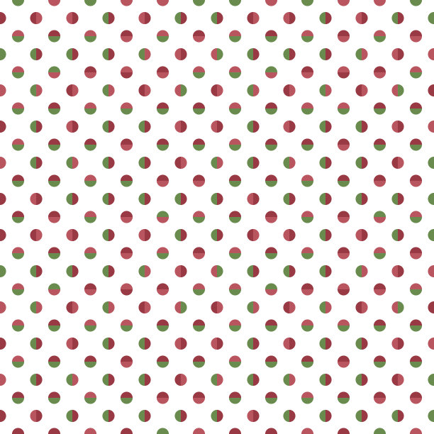 圣诞圆点无缝矢量图案。优雅的规则几何图案与瓷砖小圆和半圆。图片下载
